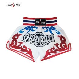 Jeans Boxsense Muaythai Shorts Boxing Mma Adult Kids Light Breathable Boxing Trunks Man Woman Printing Grappling Sanda Mma Shorts