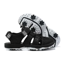 Other Golf Products Summer New Outdoor Golf Sandals Men Breathable Golf Shoes Slip Resistant Sports Sneakers Outdoor Spikes Golf Athletic Shoes HKD230727