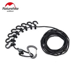 Outdoor Gadgets 4.3m Hanging Rope Multi purpose Camping Accessories Clothesline Adjustable Anti slip With A Hook 230726