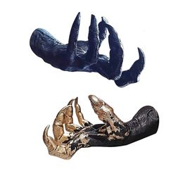 Decorative Objects Figurines Gothic Witch's Hand Statues Horror Arm Art Sculptures Creative Resin Ornament Aesthetic Wall Keys Hanging Rack For Home Decor 230727