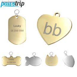 pawstrip Anti-lost Dog ID Tag Customized Dog Tag For Dogs Phone Name Cat Tag Pet ID Tags Custom Engraved Dog Collars Pendant L230620