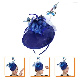 Bandanas Butterflies Fascinator Hat Headband Tea Party Pillbox For Cocktail Wedding