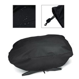 Tools Outdoor Bbq Barbecue Grill Cover Waterproof Dustproof Sun Protection Black Fit for Weber Q1000 Q2000