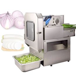 Electric Vegetable Cutter Machine Commercial Industrial Potato Scallion Chopper Celery Onion Cutting Maker Vegetable Cutter