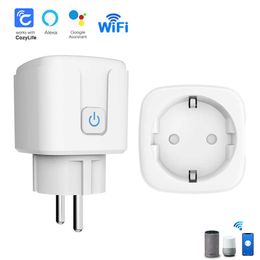 Smart Power Plugs 16A EU FR WiFi Smart Plug CozyLife Socket Power Monitor Function APP Voice Control Outlet Work with Alexa Assistant HKD230727