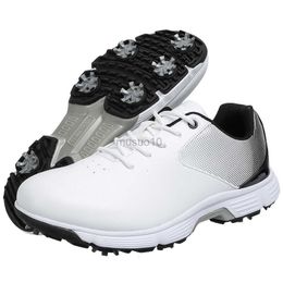 Golf Men's leather golf shoes brand women's outdoor golf shoes high-quality large sports shoes 39-49 HKD230727