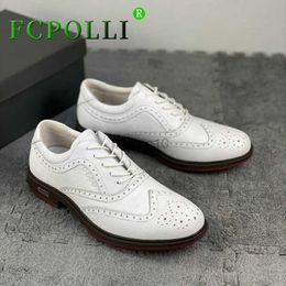 Other Golf Products New Arrival Men Golf Shoes Genuine Leather Golf Training Man Luxury Brand Athletic Shoes Men Anti-Slippery Golf Sneakers Mens HKD230727