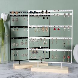 Jewellery Stand ly 110/144 holes 5 Layers Stand for Earrings Jewellery Display Stud Earrings Holder Jewellery Rack White/Black Props Wholesale 230727