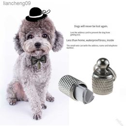 Dog Supplies Pendant Anti Lost Cat Tag Pets Identity Address Tags Personalized Dog Tag Mini Metal Collar Necklace Pendant Dogs L230620