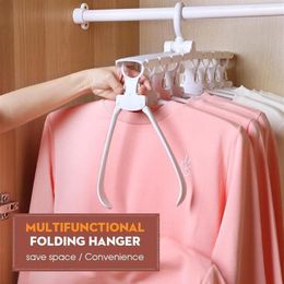 Hangers & Racks 6 In 1 Multi-functional Clothes Coat Organiser Plastic Upgrading Rack Baby Drying Storage318n