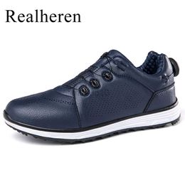 Other Golf Products Professional Big Size 46 47 Men Women Golf Shoes Sneakers Quick Lacing 8 Colors HKD230727
