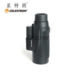 Telescopes Celestron High Definition Monocular Telescope 8X42 10X42 Waterproof Mini Portable Military Zoom 10X Scope For Watch Hunting x0727