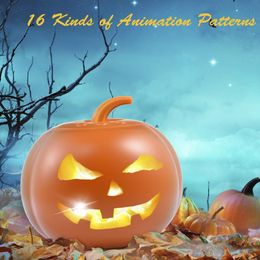 Other Event Party Supplies Halloween Talking Pumpkin Lantern Pumpkin Animation Projector For Home Party Play Jack-o-lantern With Funny Weird Decoration 230727