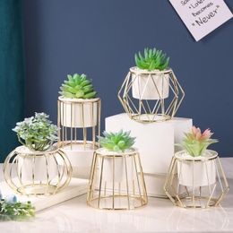 Decorative Flowers Nordic INS Simulation Succulent Small Potted Home Office Desktop Decoration Plant Artificial Flower Decorations