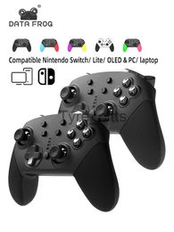 Game Controllers Joysticks DATA FROG Wireless Bluetooth-Compatible Gamepad Compatible Nintendo Switch Pro Controller Joystick For PC/Switch OLED x0727