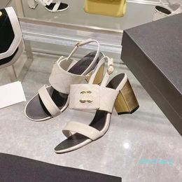 2023 designer luxury pure Colour Super high heels sandals womens Leather strap fashion shoes lady sexy chunky heels open toe sandal