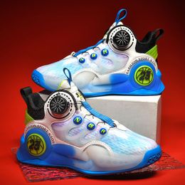 Children Brand Boys Basketball Shoes Noctilucent Thick Sole Kids Sneakers Girls Sport Shoes Child Boy Girl Basket Trainer Shoes