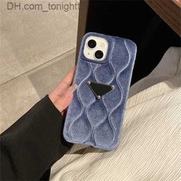 Cell Phone Cases Fluffy Designer Phone Case Velvet Wave Cushion For IPhone 14 Pro Max Plus 13 Promax 12 11 Xs Xr Fashion Cases Women 3UF6C Z230727