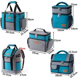 Ice Packs/Isothermic Bags Men Large Shoulder Insulated Cooler Bag Women Thermal Lunch Bag Tote Portable Picnic Ice Pack Drink Food Beer Storage Container 230726