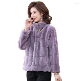 Women's Fur Young Mother Autumn And Winter Clothes Mink Velvet Imitation Coat Middle-aged Elderly Women Fashion Temperament