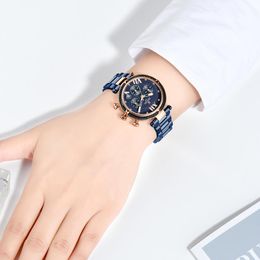 Jackets Reward Chronograph Women Watch Top Brand Laides Dress Business Casual Waterproof Watches Quartz Calendar Wristwatch