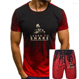 Men's Tracksuits Men Short Sleeve Tshirt Learn To Share The Pirate Bay Unisex T Shirt Women T-shirt