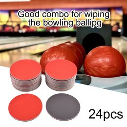 Balls 24pcs Sandpaper Cleaner Bowling Sanding Pads Resurfacing Polishing Kit Ball CleanerKit Professional Supplies 230726