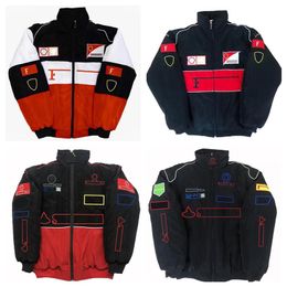 F1 team racing suit new full embroidered logo autumn and winter cotton jacket spot s309e