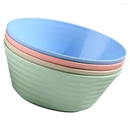 Bowls 4 Pcs Salad Japanese Ramen Bowl Reusable Daily Use Accessories Compact Noodle Pp Household Supplies Student Convenient