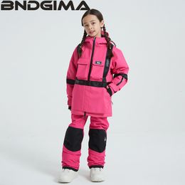 Other Sporting Goods BNDGIMA Ski Wear Women Man Hooded Sweater Reflective Trend Thickened Warmth and Waterproof Equipment Suit 230726