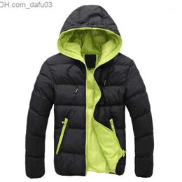 Men's Down Parkas 2018 Winter Fashion Brand Plus Size Jacket Mens Solid Parkas Streetwear Hood Thick Quilted Jacket Puffer Bubble Coat Men Clothes1 Z230727