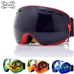 Ski Goggles Snowboard Professional Snow Wide Angle Glasses With Double Layers Anti Fog UV400 Men Women Snowmobile Googles 230726
