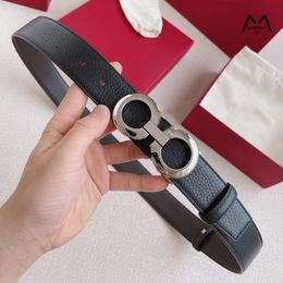 Highly quality fashion classic men designer belts luxury brand genuine Leather belt for Men and Women gold silver black buckle Width 3.5cm with Box