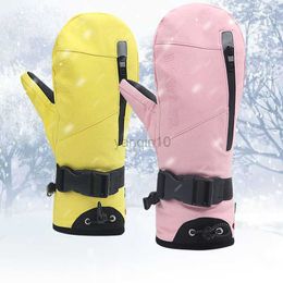 Ski Gloves Men Women Ski Snow Gloves Warm Waterproof Durable Inner Five-finger Can Touch Screen Gloves HKD230727