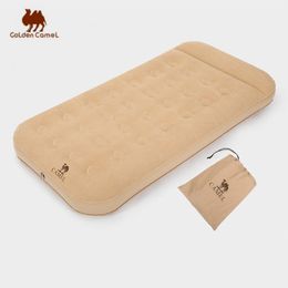 Sleeping Bags GOLDEN CAMEL Outdoor Portable Inflatable Bed Camping Tent Thick Mattress Home Single Floor Mat Pad Electric Air Pump 230726