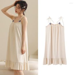 Women's Sleepwear In The Summer Of 2023 Suspender Pyjamas Women Thin Sexy Girls Students Sweet And Lovely Can Wear Outside