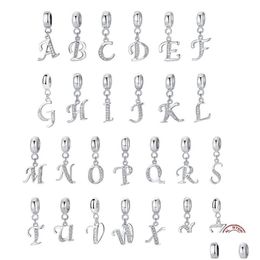 Arts And Crafts 925 Sier Fit Pandora Charm Bracelet Alphabet A-Z Letter Pendant Charms Set Diy Fine Beads Jewellery Drop Delivery Home G Dhx3H