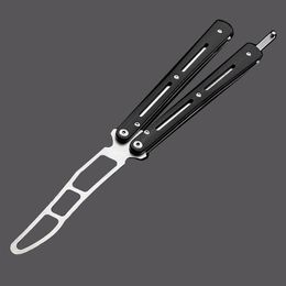 Training Equipment Tactical Combat Trainer Practise Tool Balisong Blunt Butterfly Dull No Edge Bearing Training tool with extra sc248D