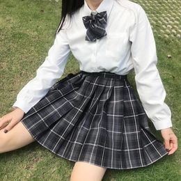 Skirts Fashion 2023 Women Preppy Korean Style Plaid Kawaii School Skirt For Girls High Waist Pleated Mini