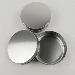 100ml 100g Multi-Colored Round Aluminium Cans Screw Lid Metal Tins Jars Empty Slip Slide Containers289J