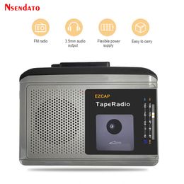 Players Ezcap233 Personal Am Fm Radio Music Cassette Tape Player with 3.5mm Audio Cassette Tapes Player Convert to Mp3 Players Converter