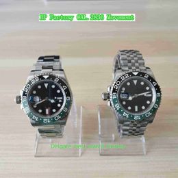 BP Factory Mens Watch Left-Handed 40mm GMT Sprite 126720 126720VTNR-0001 Ceramic Bezel Sport Watches ETA 2836 Movement Mechanical Automatic Men's Wristwatches