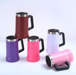 The latest 24OZ stainless steel handle Mug vacuum insulated cup, with many styles to choose from, supports Customised logo