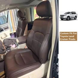 Custom Fit Car Accessories Seat Cover For Toyota Highlander Prado Infiniti QX80 High Quality Leather 7 Seaters SUV MPV For Outland217B