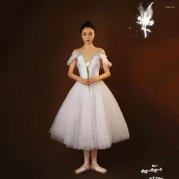 Stage Wear Girls Ballet Dance Skirt Children's Professional Costume Performance TUTU Women Long