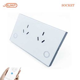 Smart Power Plugs Australian standard smart socket support dual power socket touch buttons Work with Alexa Echo Home HKD230727