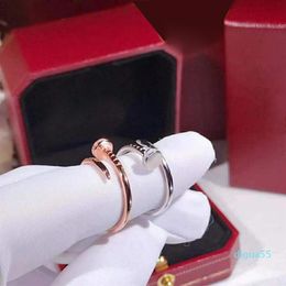 Designers ring Women's luxury Jewellery designer Male and female marriage Nail Rings fashion trend couple2737