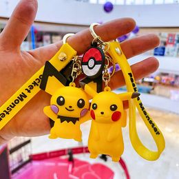 Fashion blogger designer Jewellery Cartoon Electric mouse Keychain Cute Doll Shopping Mall Gift mobile phone Keychains Lanyards KeyRings wholesale YS31