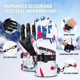 Ski Gloves Men Women Ski Gloves -30F Ultralight Waterproof Touch Screen Motorcycle Riding Snowboard Gloves Warm Winter Gloves HKD230727