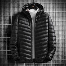 Men's Down Parkas Men's Down Parkas Spring Winter Quilted Coats New 90% White Duck Ultra Lightweight Packable Jacket Men Korean Fashion Puffer Coat G220930 Z230727